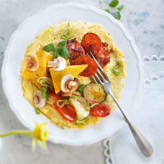 Buntes Omelett Mit Polenta - Maxima