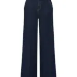 Gerade Jeans mit Bundfalten