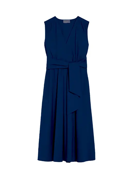 Kleid mit gekreuztem Ausschnitt