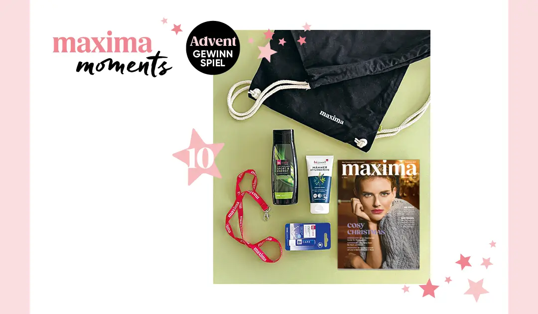 maxima Adventkalender Tür 10, maxima Goodie Bag