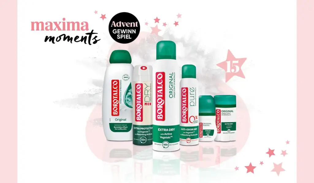 maxima Adventkalender Tür 15, Borotalco