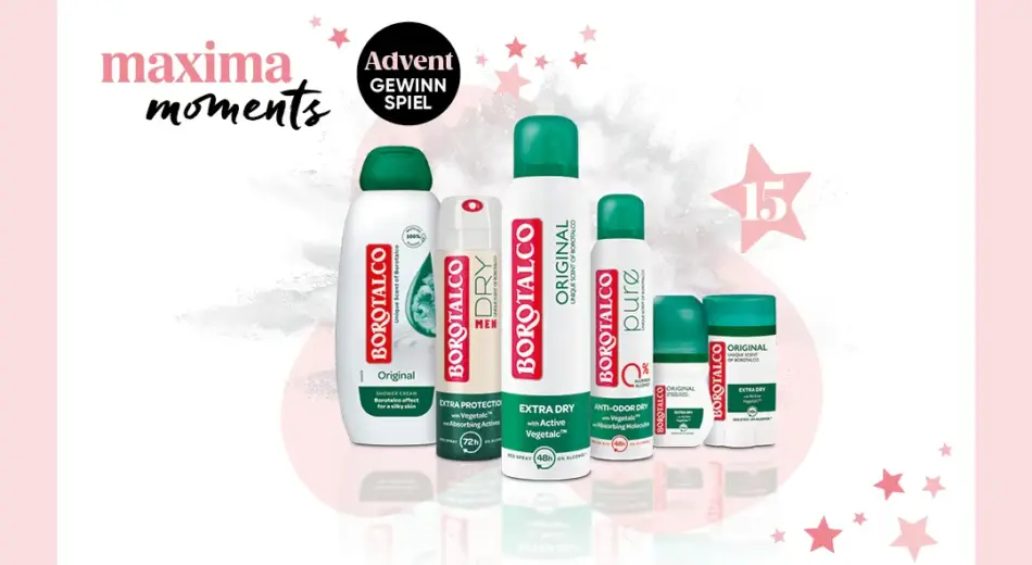 maxima Adventkalender Tür 15, Borotalco