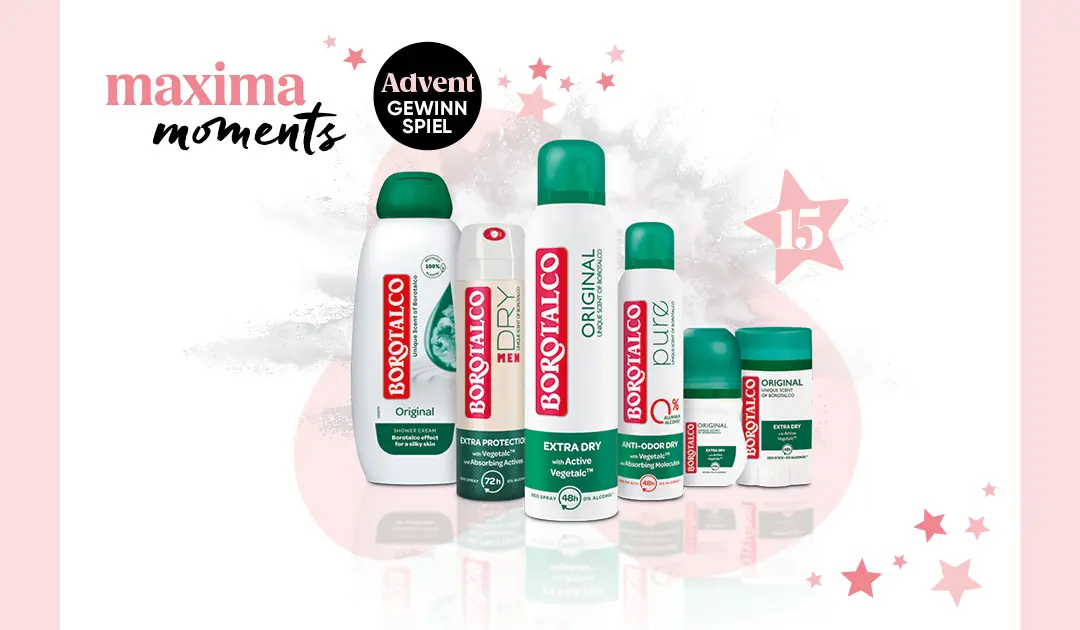 maxima Adventkalender Tür 15, Borotalco