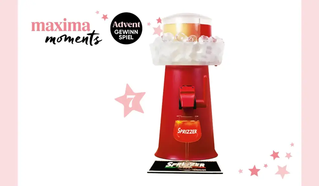 maxima Adventkalender Tür 7, Sprizzer