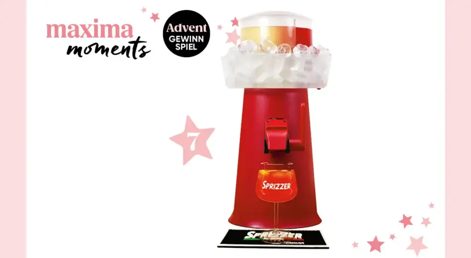 maxima Adventkalender Tür 7, Sprizzer