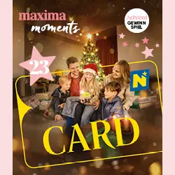 maxima Adventkalender Tür 23, NÖ Card
