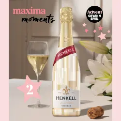 maxima Adventkalender Tür 2, Henkell