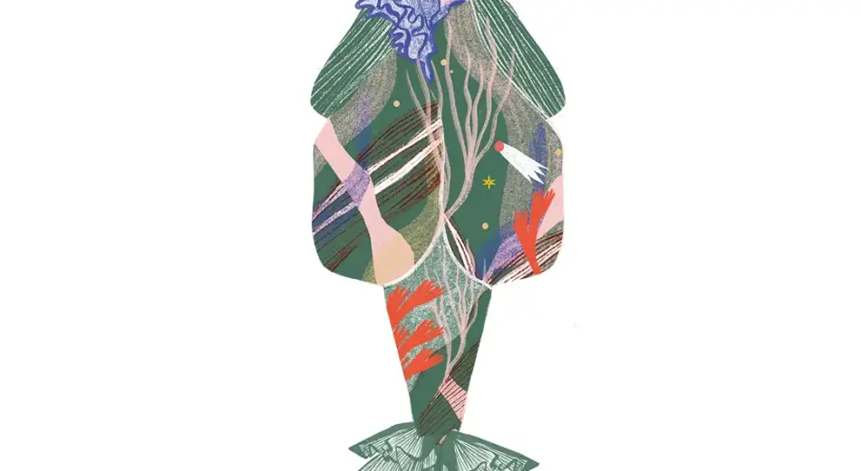 Illustration Jahreshoroskop 2026 Fische