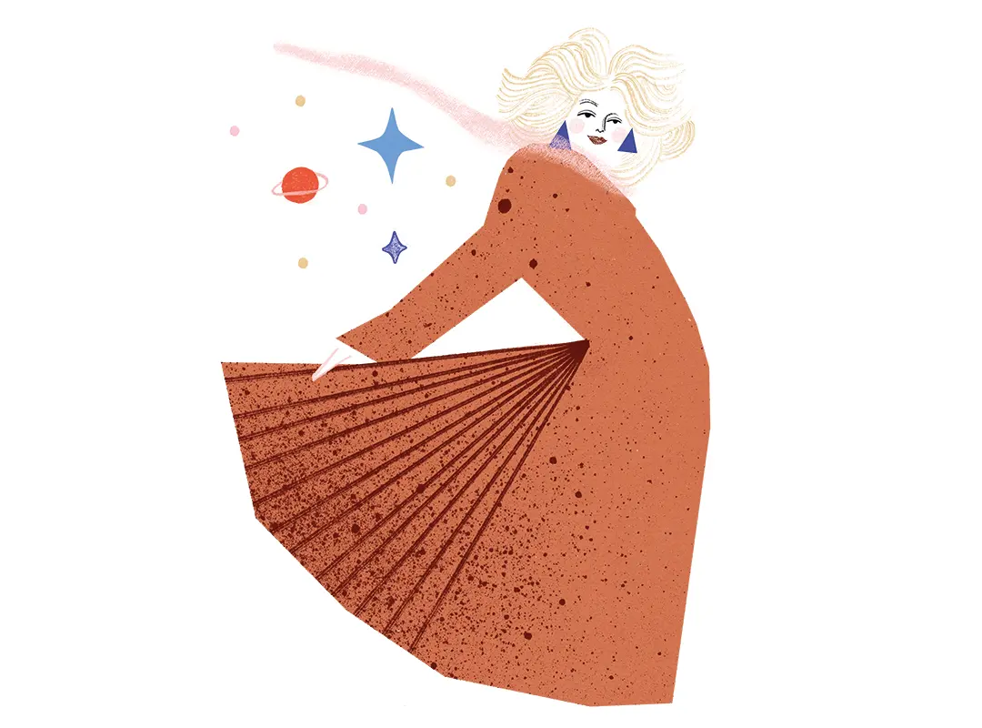 Illustration Jahreshoroskop 2026 Loewe