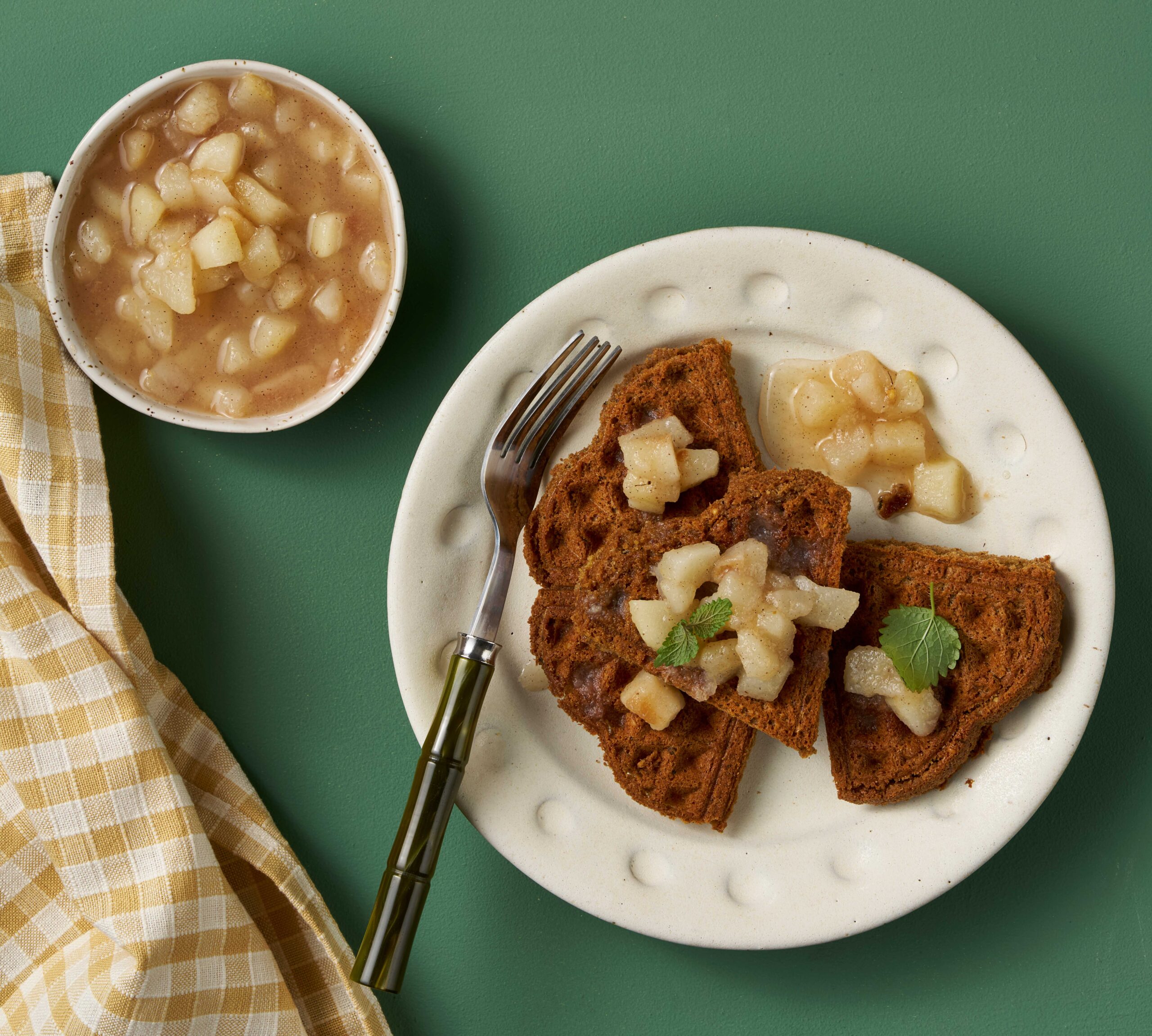 food-feminine-food-waffeln-birnenkompott