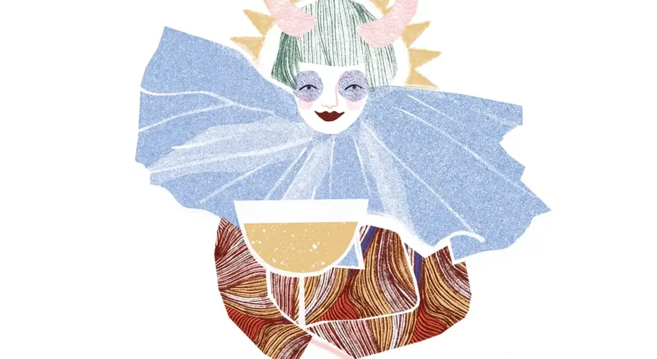 Illustration Jahreshoroskop 2026 Stier