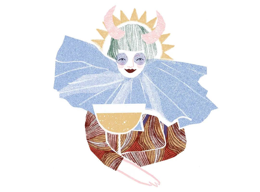 Illustration Jahreshoroskop 2026 Stier