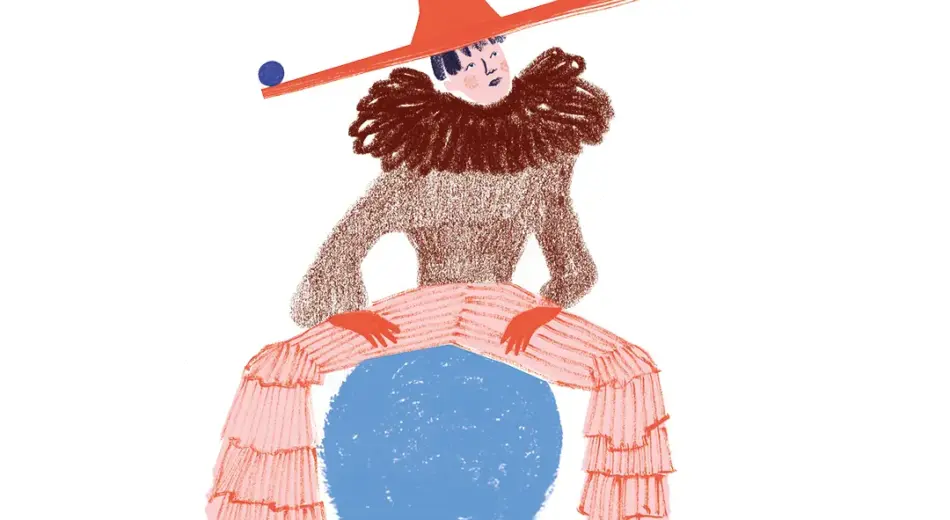 Illustration Jahreshoroskop 2026 Waage