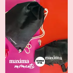 maxima moments Gewinnspiel Jänner/Februar 2026 Goodie Bag Formular Bild