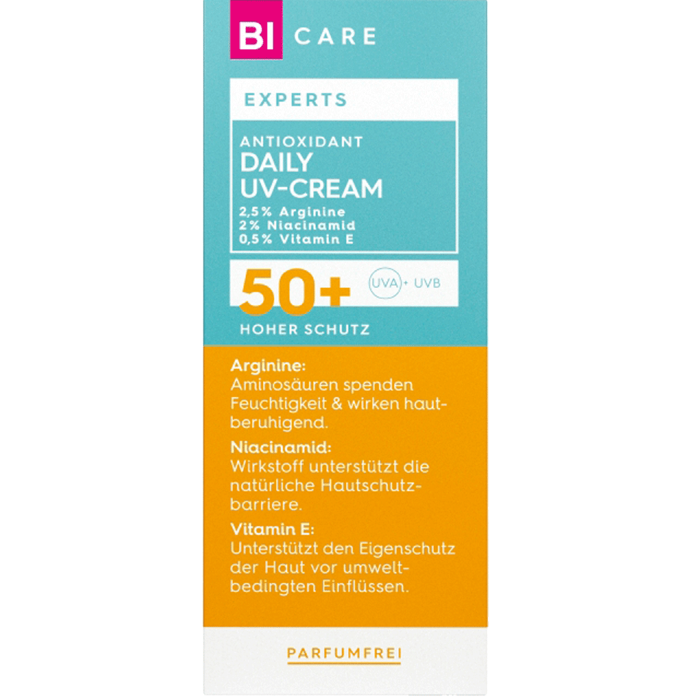 BI CARE Experts Daily UV-Cream Produktfreisteller