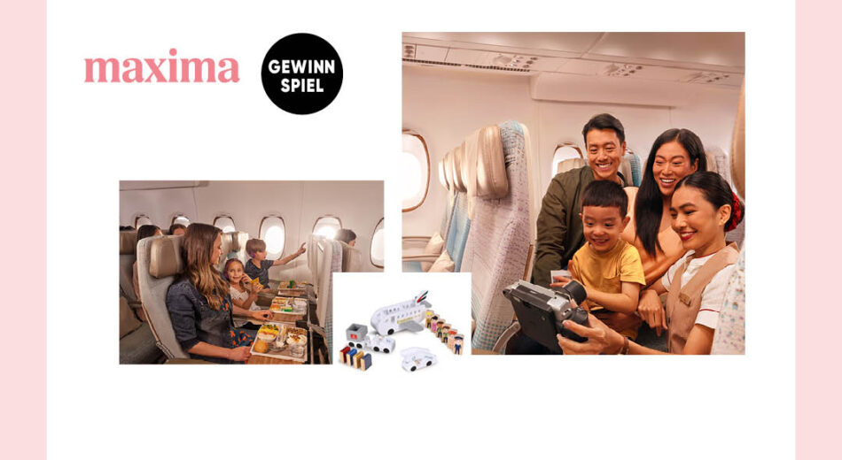 Gewinnspiel maxima x Emirates, Emirates Impressionen im Flugzeug