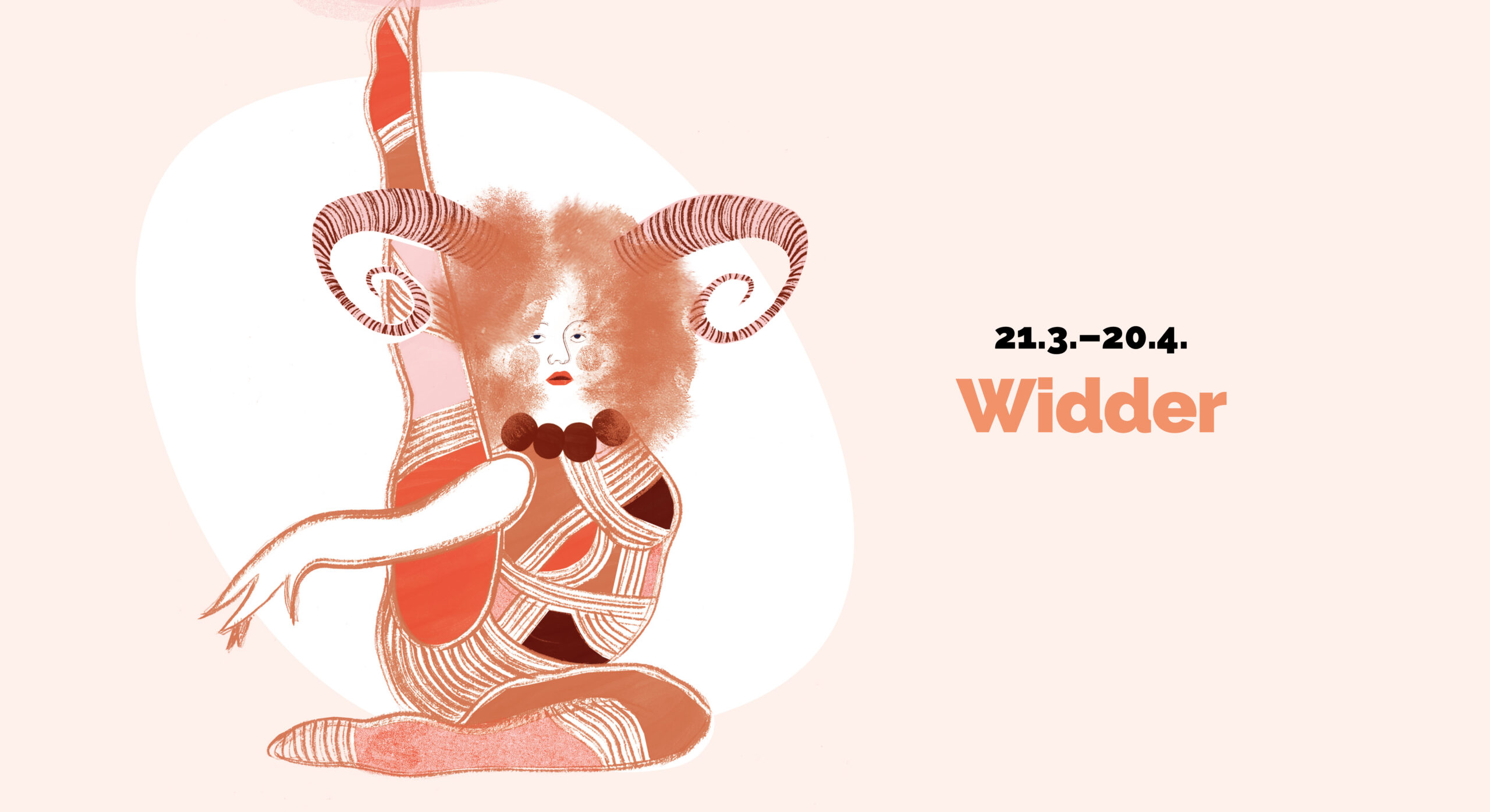 Sternzeichen Widder Illustration