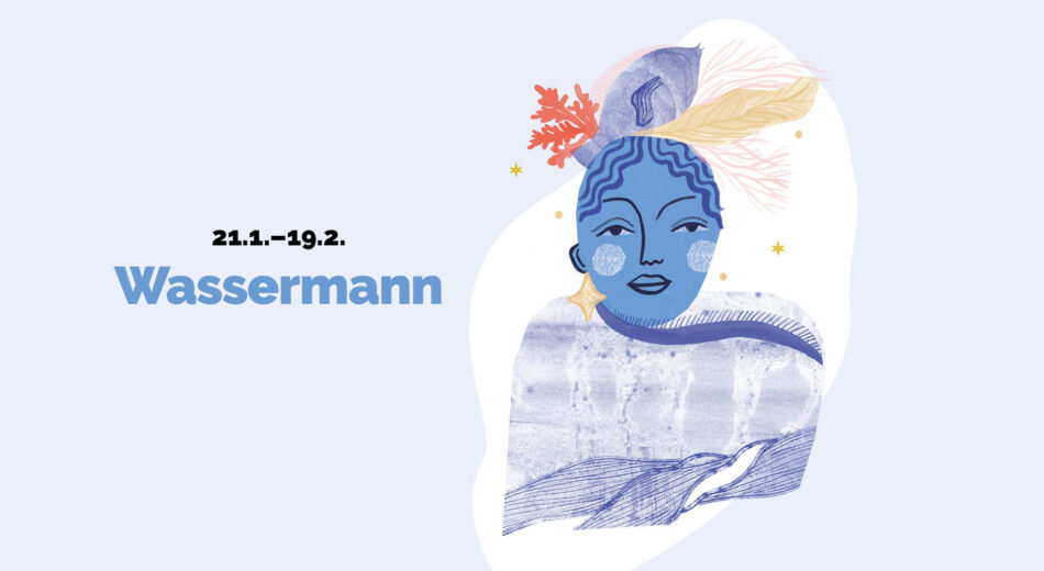 Sternzeichen Wassermann Illustration