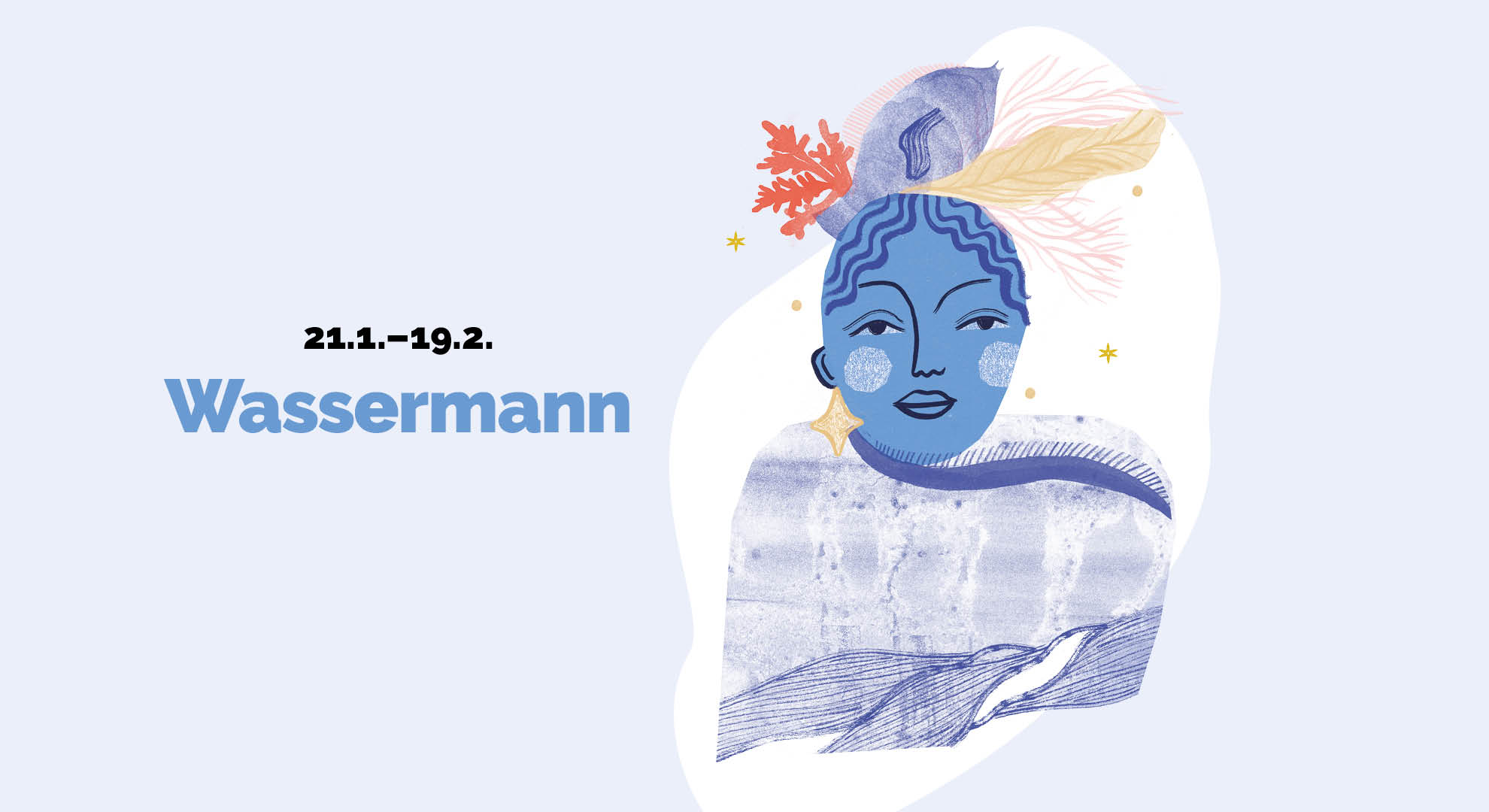 Sternzeichen Wassermann Illustration