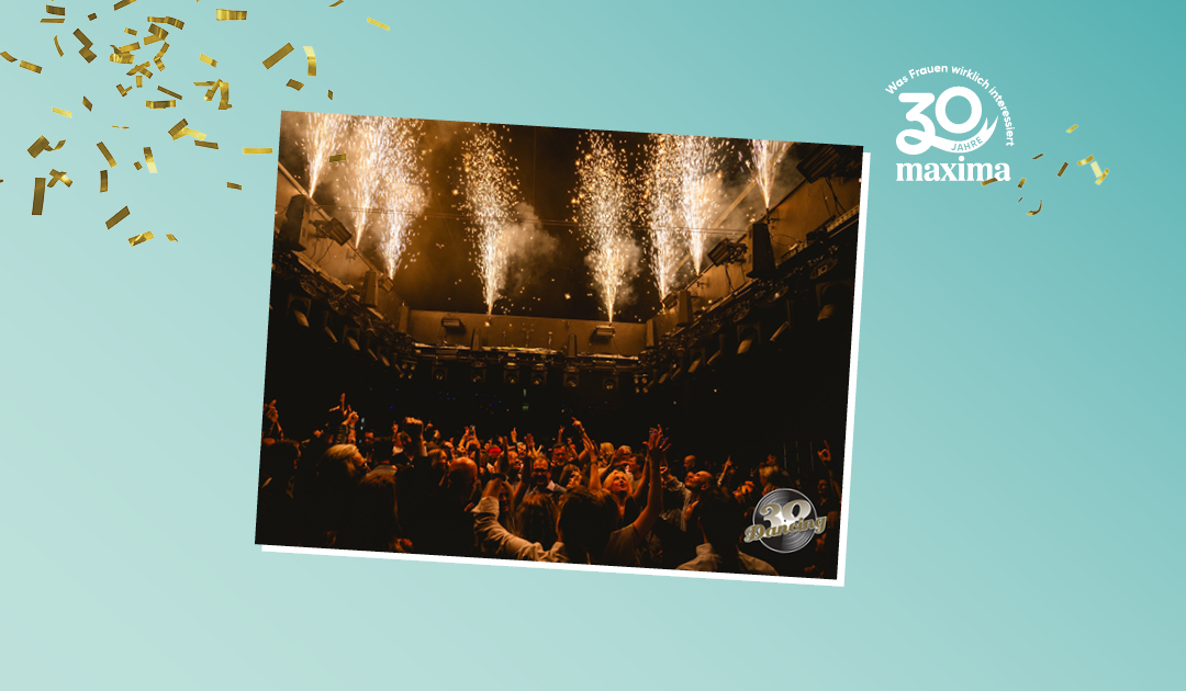 30 Jahre maxima Logo mit 30dancing