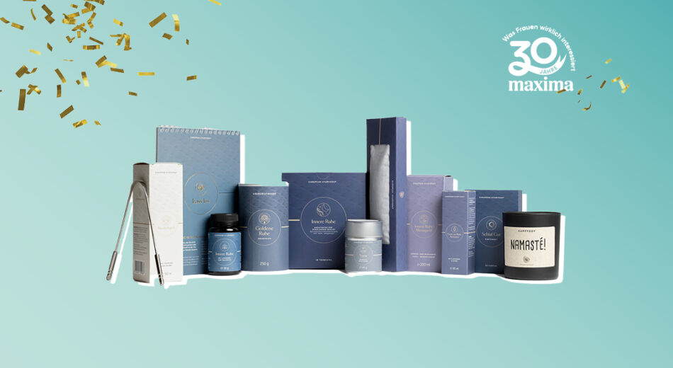 30 Jahre maxima Logo Ayurveda