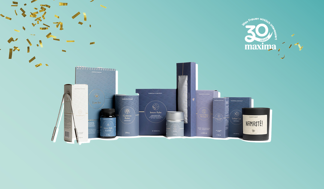 30 Jahre maxima Logo Ayurveda