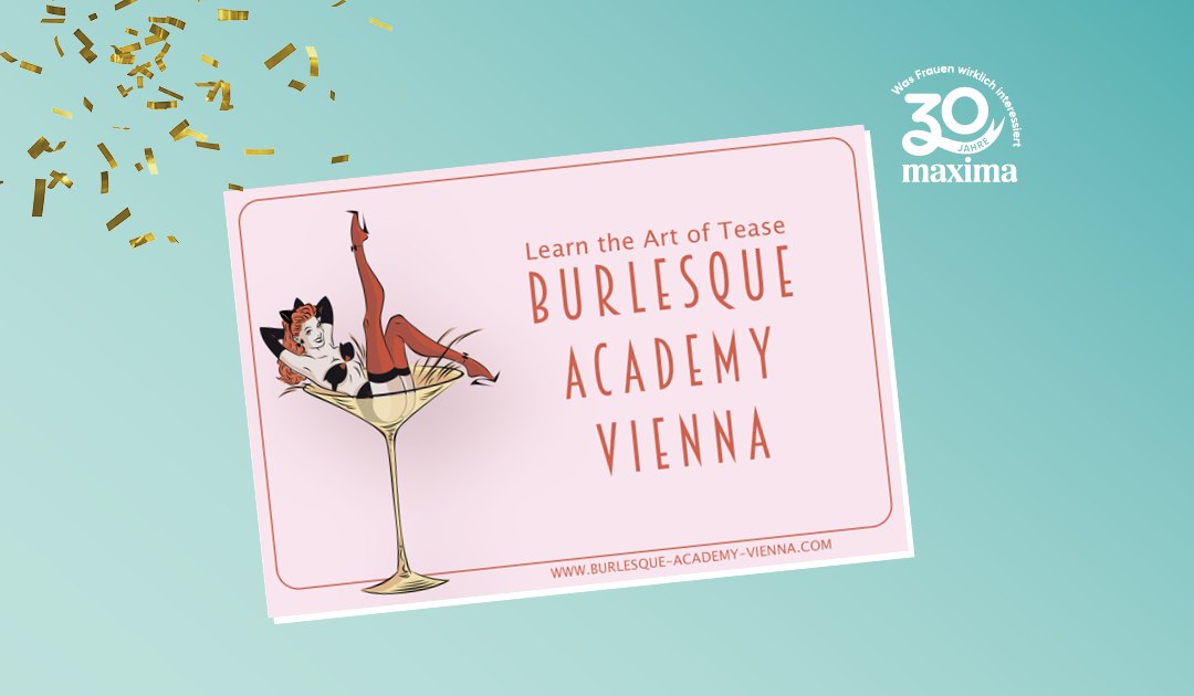 30 Jahre maxima Logo mit Bulesque Academy