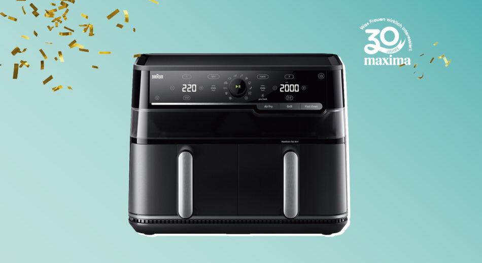 30 Jahre maxima Logo mit Braun