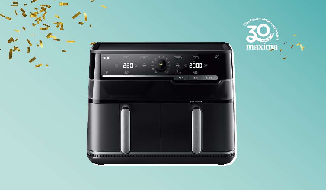 30 Jahre maxima Logo mit Braun