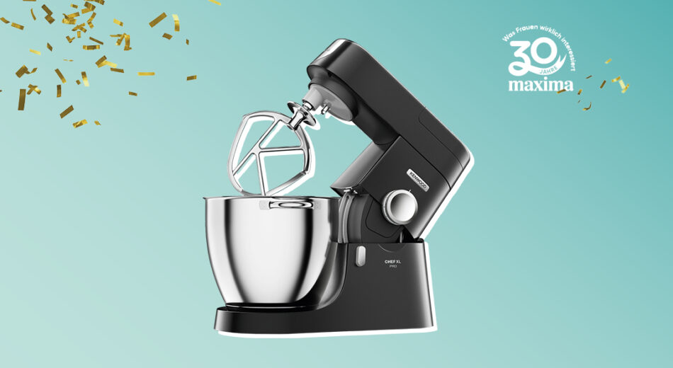 30 Jahre maxima Logo mit Kenwood