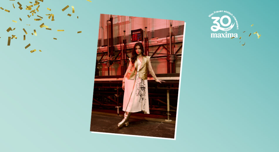 30 Jahre maxima Logo mit Fashion Week
