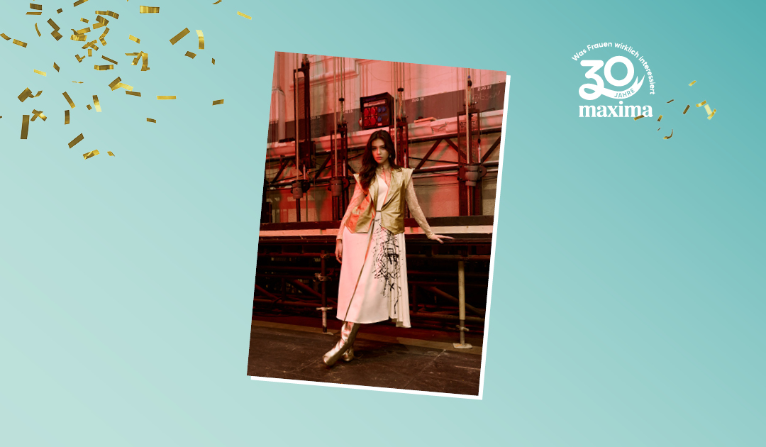 30 Jahre maxima Logo mit Fashion Week