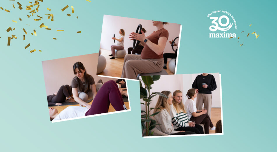 30 Jahre maxima Logo mit Femmewell