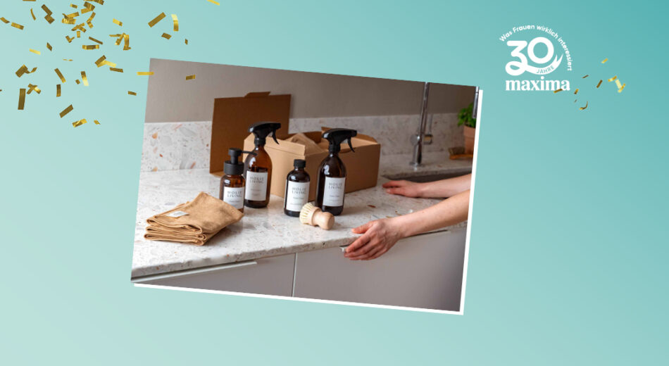 30 Jahre maxima Logo mit Holie Living