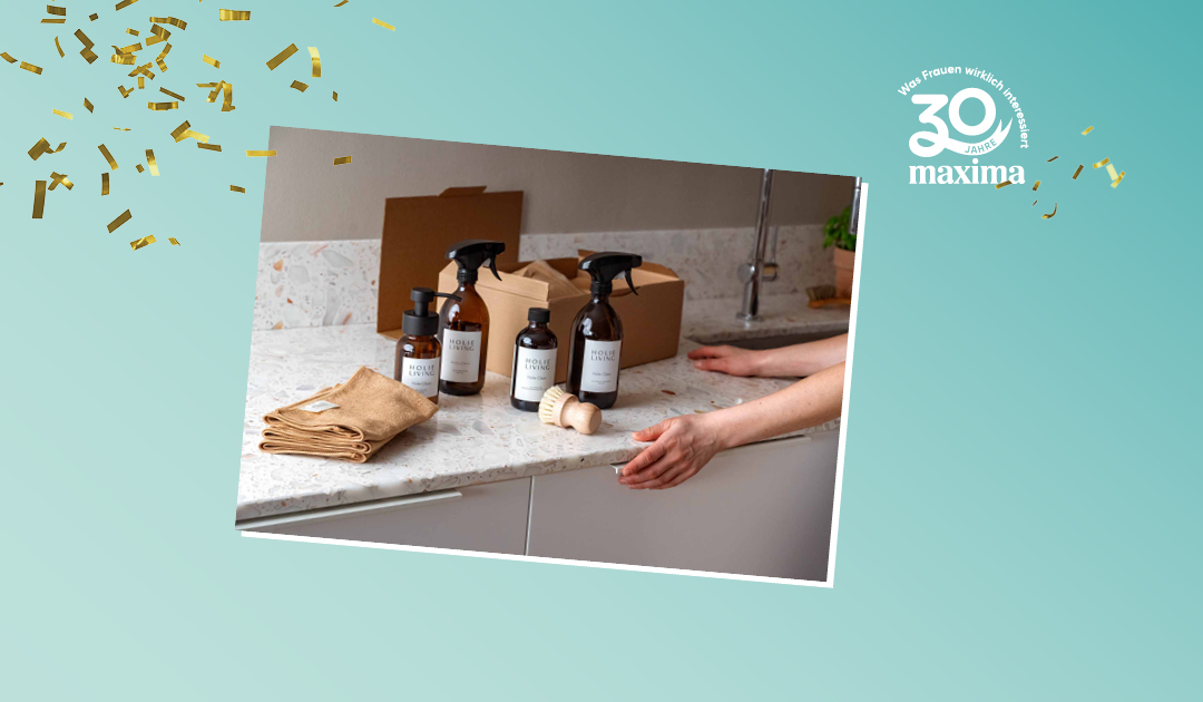 30 Jahre maxima Logo mit Holie Living