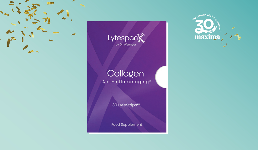 30 Jahre maxima Logo mit LyfespanX