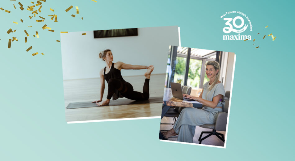 30 Jahre maxima Logo mit Move Mind Food