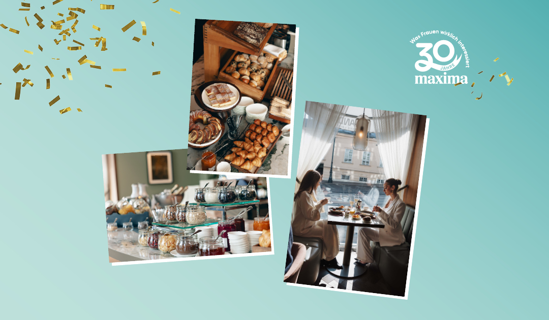 30 Jahre maxima Logo mit Sans Souci