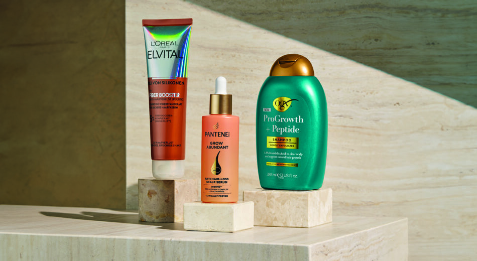 Freisteller von Haarpflegeprodukten