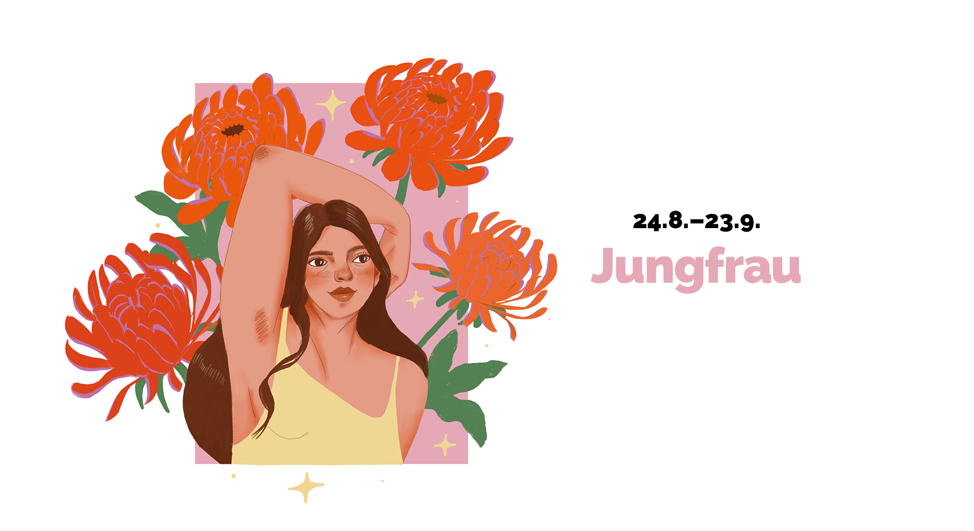 Headerbild Sommerhoroskop maxima, Jungfrau