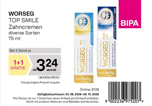 maxima 1+1 Gutschein Oktober Worseg